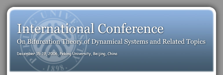 International conference On Bifurcation Theory of Dynamical Systems