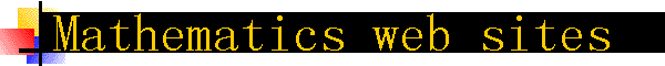 Mathematics web sites
