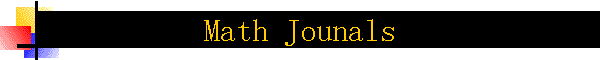 Math Jounals